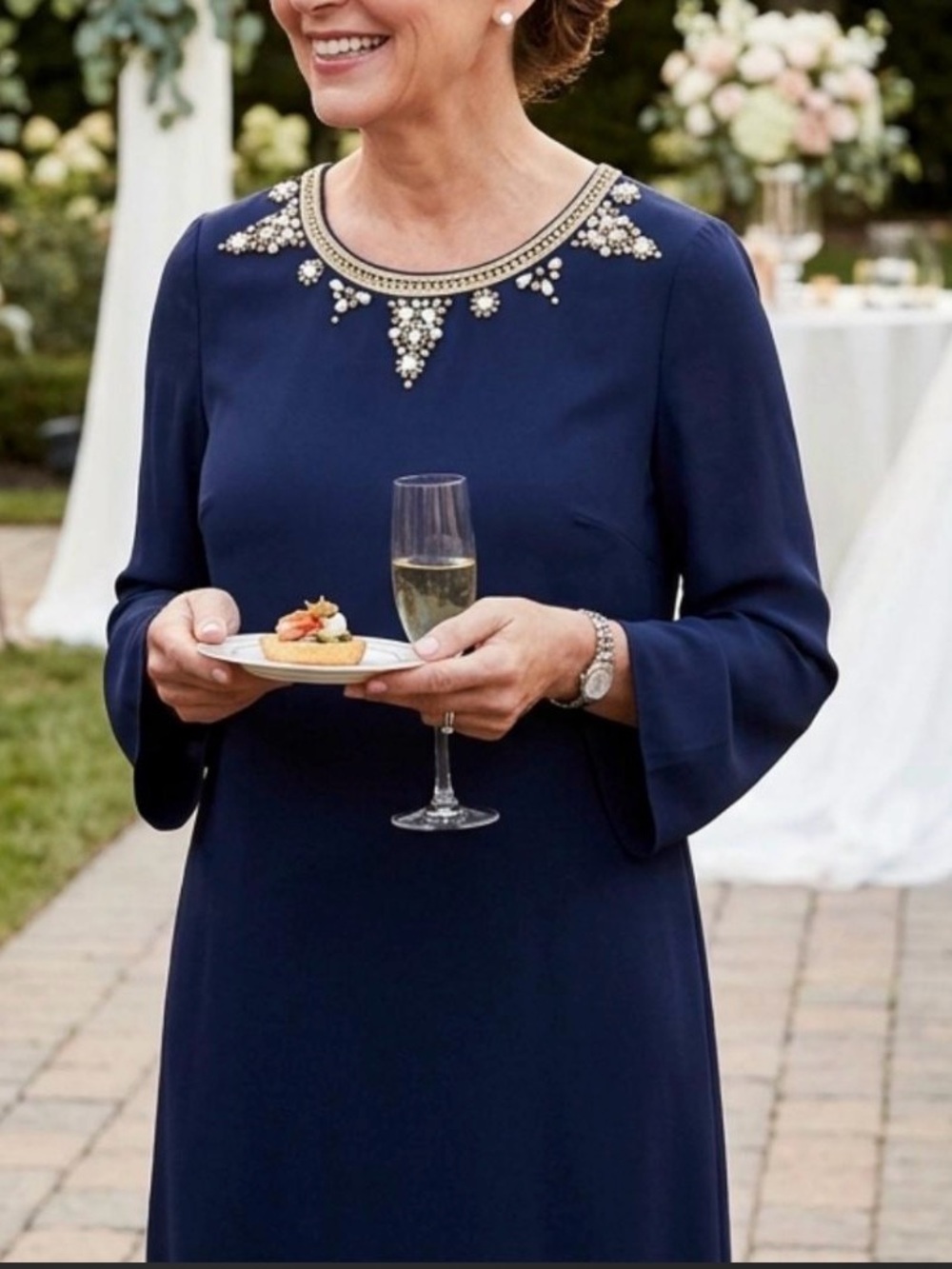 Lilly Pulitzer Blue Sheath Dress with Dolman Sleeves